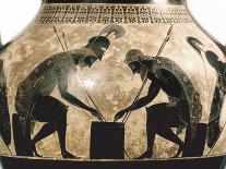 Greek Amphora, detail of Achilles and Ajax playing a game, c6th century BC-Exekias-Giclee Print