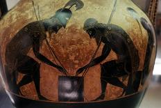 Greek Amphora, detail of Achilles and Ajax playing a game, c6th century BC-Exekias-Giclee Print