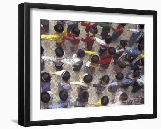 Exercise Class, Hanoi, Vietnam-Keren Su-Framed Photographic Print