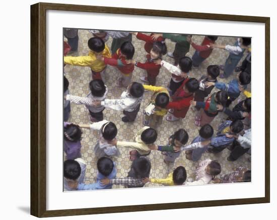 Exercise Class, Hanoi, Vietnam-Keren Su-Framed Photographic Print