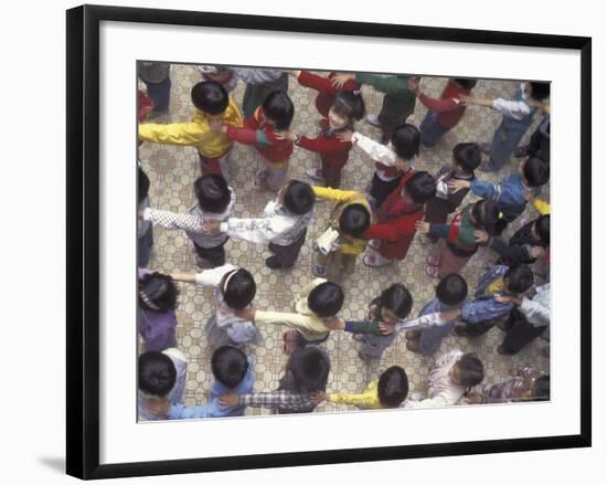 Exercise Class, Hanoi, Vietnam-Keren Su-Framed Photographic Print