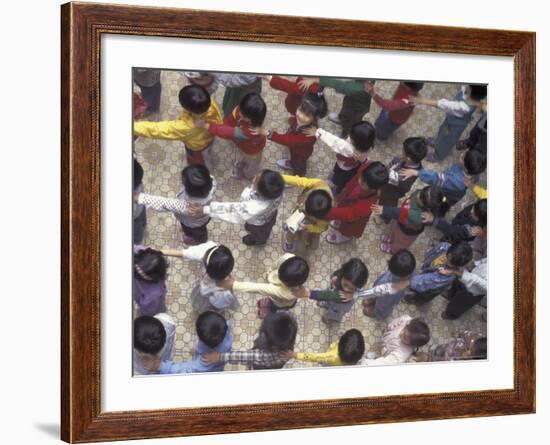 Exercise Class, Hanoi, Vietnam-Keren Su-Framed Photographic Print