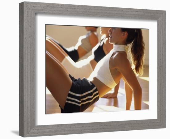 Exercise Class-null-Framed Photographic Print