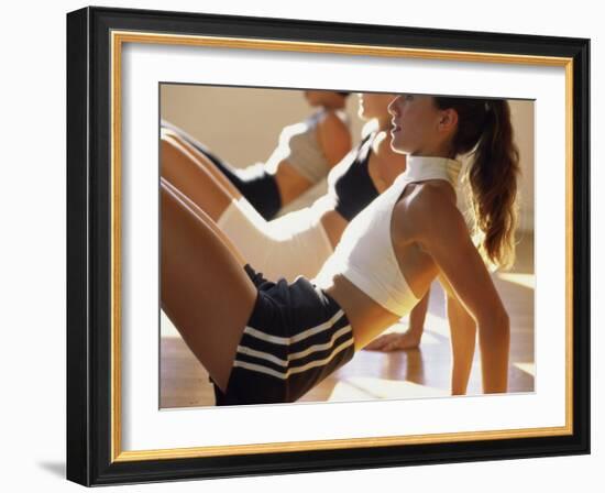 Exercise Class-null-Framed Photographic Print