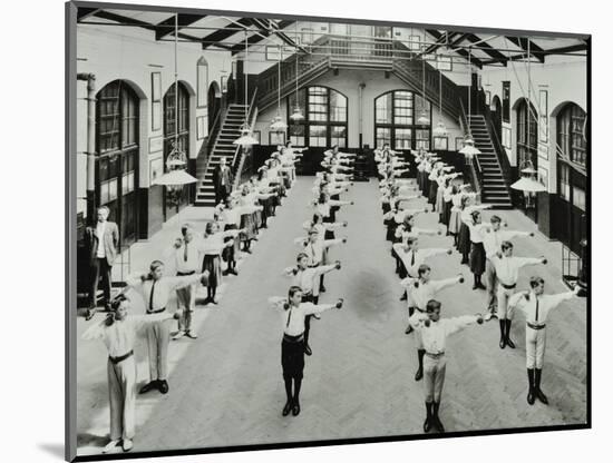 Exercise Drill, Crawford Street School, Camberwell, London, 1906-null-Mounted Photographic Print