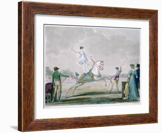 Exercises of the Circus Horse, C1818-1836-Antoine Charles Horace Vernet-Framed Giclee Print