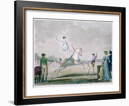 Exercises of the Circus Horse, C1818-1836-Antoine Charles Horace Vernet-Framed Giclee Print