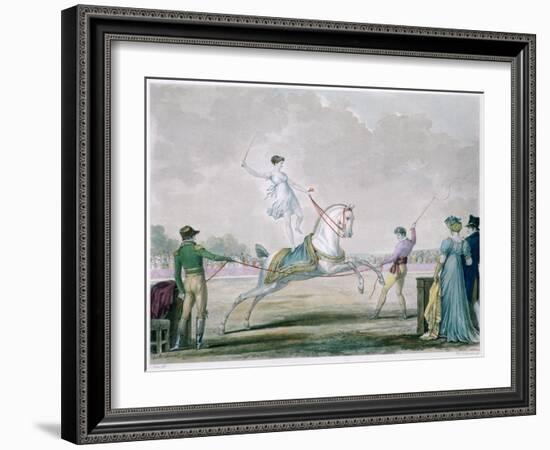 Exercises of the Circus Horse, C1818-1836-Antoine Charles Horace Vernet-Framed Giclee Print