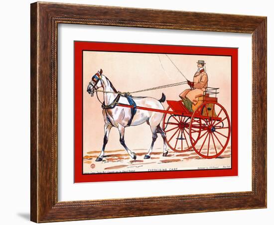 Exercising Cart-Edward Penfield-Framed Art Print