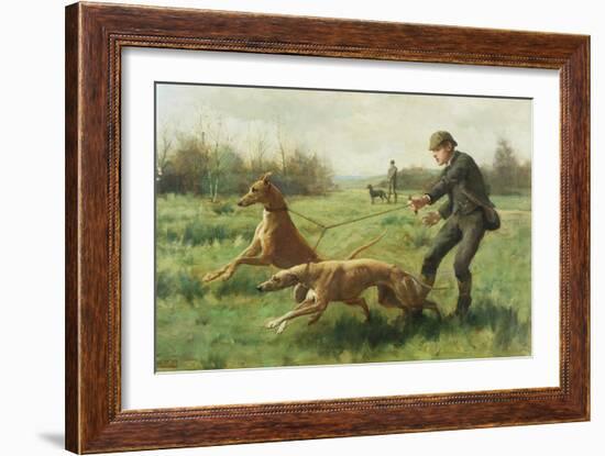 Exercising Greyhounds-George Goodwin Kilburne-Framed Giclee Print