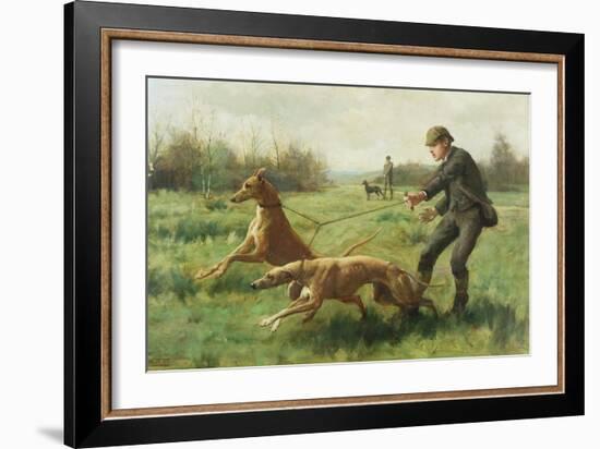 Exercising Greyhounds-George Goodwin Kilburne-Framed Giclee Print