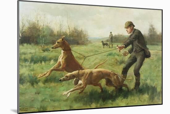 Exercising Greyhounds-George Goodwin Kilburne-Mounted Giclee Print
