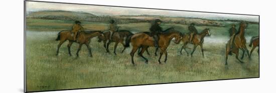 Exercising Racehorses, C1880-Edgar Degas-Mounted Giclee Print