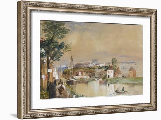 Exeter and the Canal Basin, 1835-40-John Gendall-Framed Giclee Print