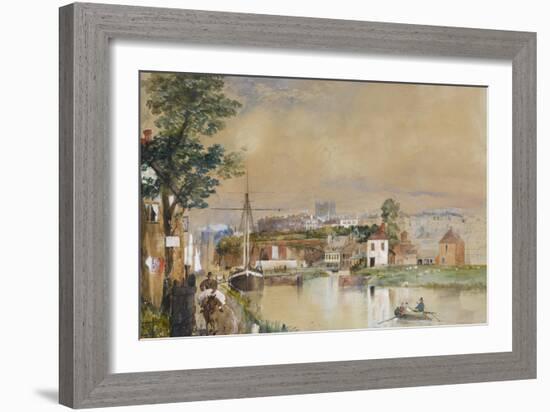 Exeter and the Canal Basin, 1835-40-John Gendall-Framed Giclee Print