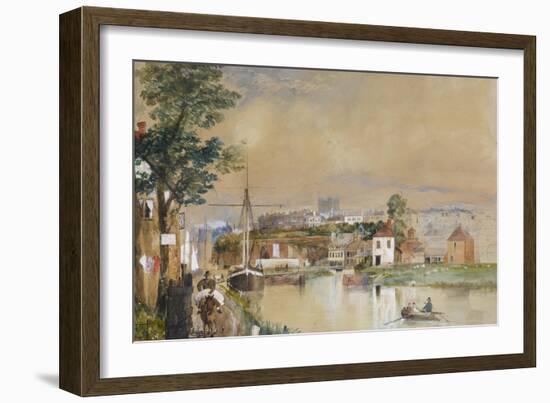 Exeter and the Canal Basin, 1835-40-John Gendall-Framed Giclee Print