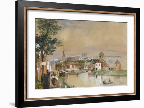 Exeter and the Canal Basin, 1835-40-John Gendall-Framed Giclee Print