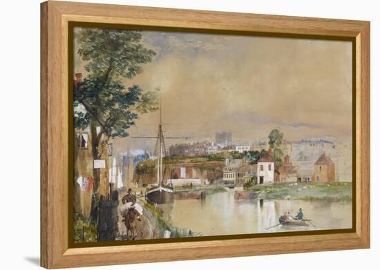 Exeter and the Canal Basin, 1835-40-John Gendall-Framed Premier Image Canvas