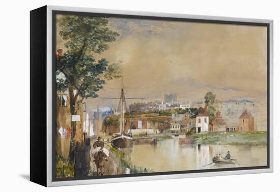 Exeter and the Canal Basin, 1835-40-John Gendall-Framed Premier Image Canvas