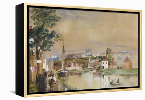 Exeter and the Canal Basin, 1835-40-John Gendall-Framed Premier Image Canvas