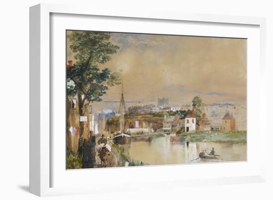 Exeter and the Canal Basin, 1835-40-John Gendall-Framed Premium Giclee Print