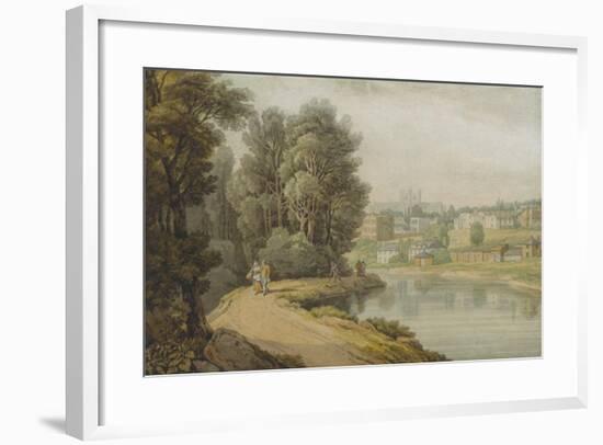 Exeter as Seen from the River, 1816-John White Abbott-Framed Giclee Print