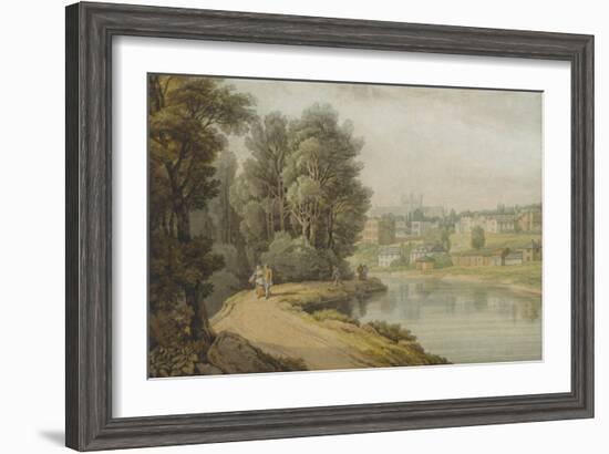 Exeter as Seen from the River, 1816-John White Abbott-Framed Giclee Print