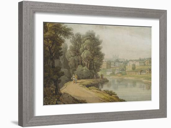 Exeter as Seen from the River, 1816-John White Abbott-Framed Giclee Print