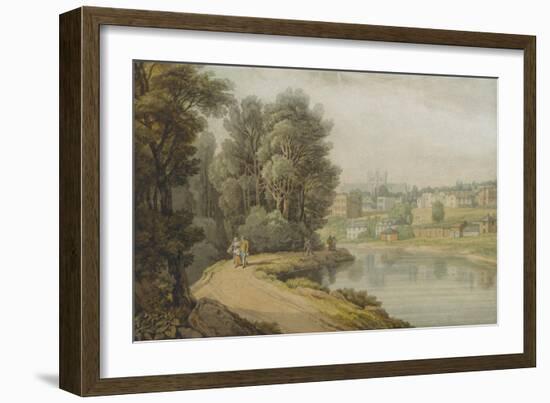 Exeter as Seen from the River, 1816-John White Abbott-Framed Giclee Print