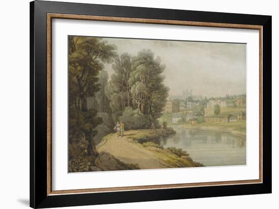 Exeter as Seen from the River, 1816-John White Abbott-Framed Giclee Print