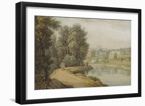 Exeter as Seen from the River, 1816-John White Abbott-Framed Giclee Print