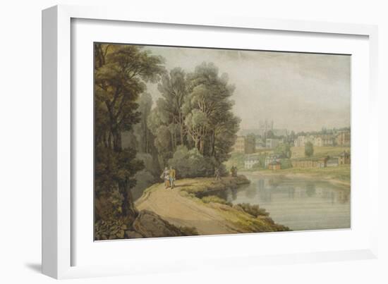 Exeter as Seen from the River, 1816-John White Abbott-Framed Giclee Print