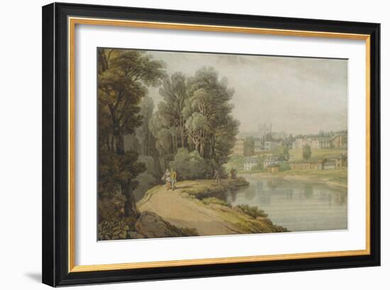 Exeter as Seen from the River, 1816-John White Abbott-Framed Giclee Print