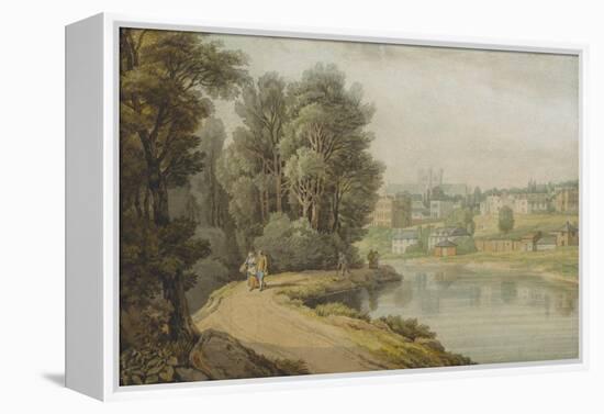 Exeter as Seen from the River, 1816-John White Abbott-Framed Premier Image Canvas