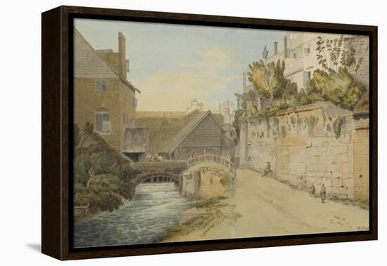 Exeter: Between the Quay Gate and West Gate Outside the City Walls, 1791-Francis Towne-Framed Premier Image Canvas