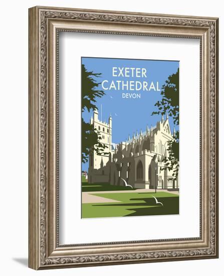 Exeter Cathedral - Dave Thompson Contemporary Travel Print-Dave Thompson-Framed Giclee Print