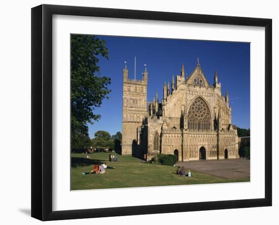 Exeter Cathedral, Exeter, Devon, England, United Kingdom, Europe-Charles Bowman-Framed Photographic Print