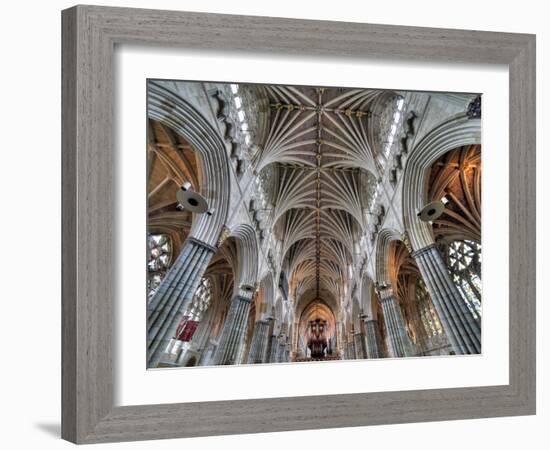 Exeter Cathedral, Exeter, Devon, UK-Ivan Vdovin-Framed Photographic Print