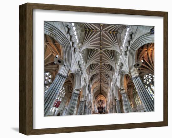 Exeter Cathedral, Exeter, Devon, UK-Ivan Vdovin-Framed Photographic Print