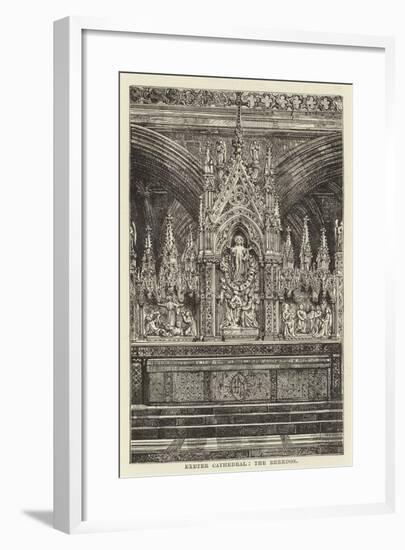 Exeter Cathedral, the Reredos-null-Framed Giclee Print