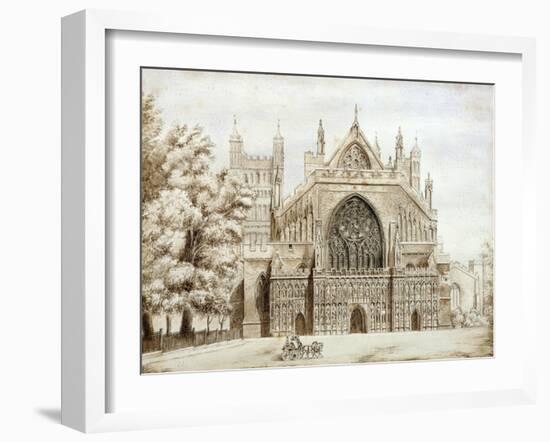 Exeter Cathedral, West Front-null-Framed Giclee Print