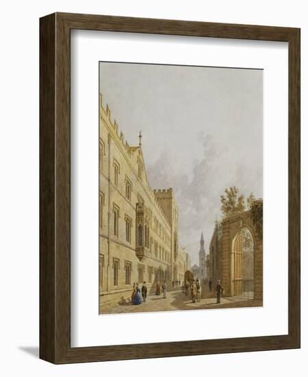 Exeter College, Oxford-George Pyne-Framed Giclee Print