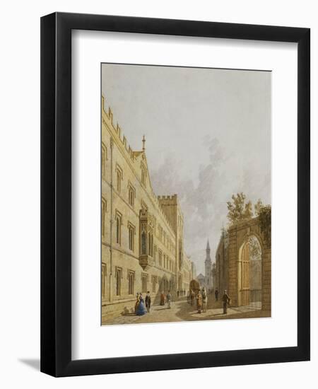 Exeter College, Oxford-George Pyne-Framed Giclee Print