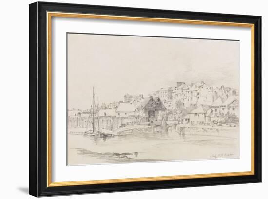 Exeter Custom House and Quay, 1831-Henry Courtney Selous-Framed Giclee Print