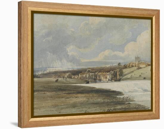 Exeter from Trew's Weir, C.1799-Thomas Girtin-Framed Premier Image Canvas