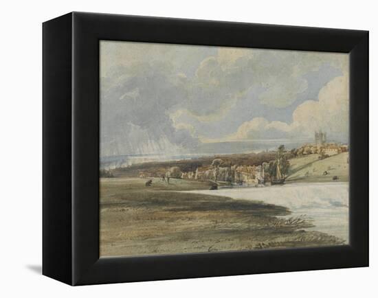 Exeter from Trew's Weir, C.1799-Thomas Girtin-Framed Premier Image Canvas