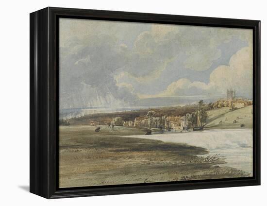 Exeter from Trew's Weir, C.1799-Thomas Girtin-Framed Premier Image Canvas