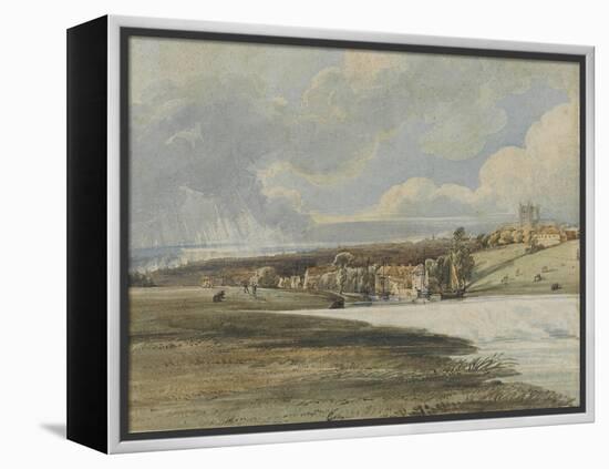 Exeter from Trew's Weir, C.1799-Thomas Girtin-Framed Premier Image Canvas