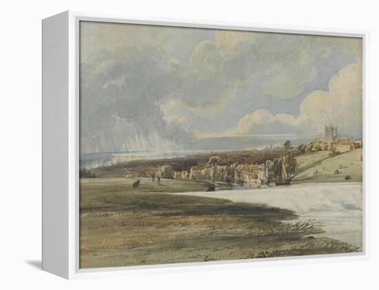 Exeter from Trew's Weir, C.1799-Thomas Girtin-Framed Premier Image Canvas