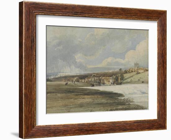 Exeter from Trew's Weir, C.1799-Thomas Girtin-Framed Giclee Print